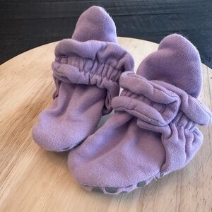 Zutano Lavender Baby Booties 6mo